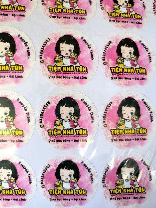 in decal tem nhãn cần giờ