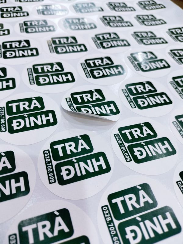 in decal tem nhãn logo