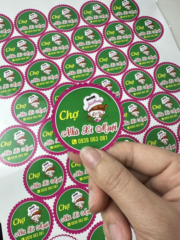 in decal tem nhãn logo