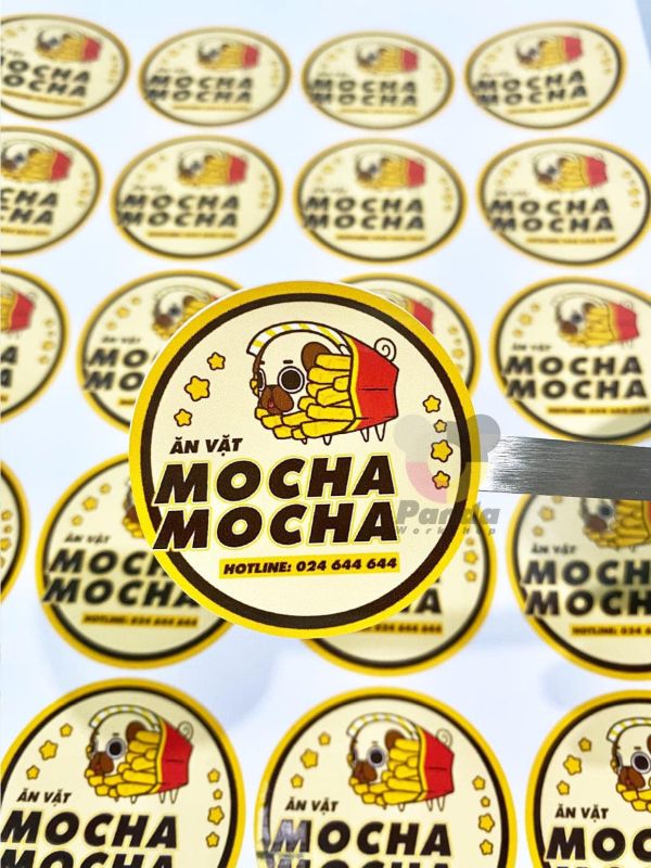 in decal tem nhãn logo