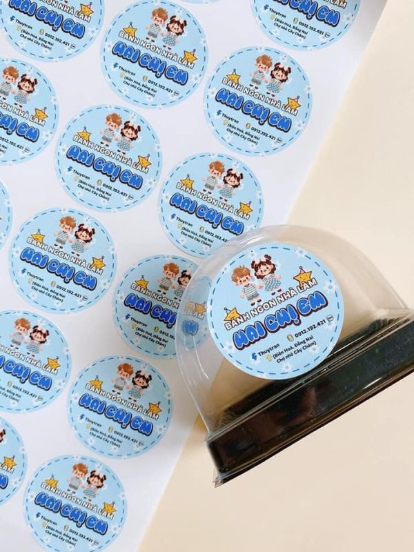 in decal tem nhãn logo