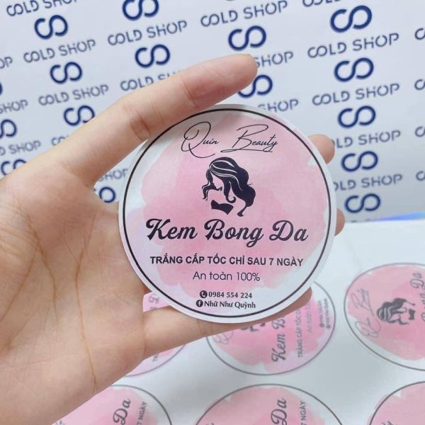 in decal tem nhãn logo