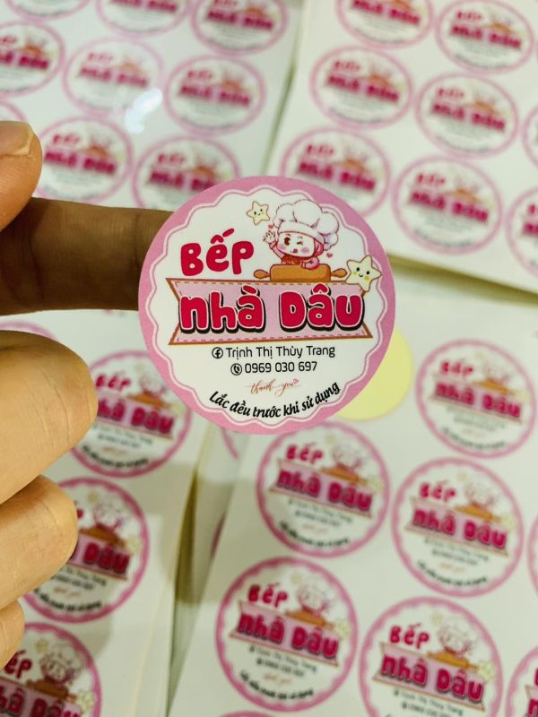 in decal tem nhãn logo