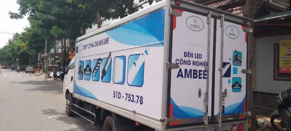 decal quảng cáo xe tải