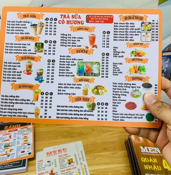 in menu gò vấp