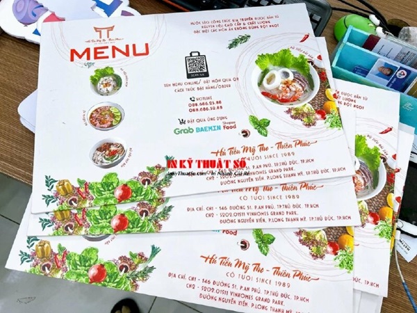 menu đẹp
