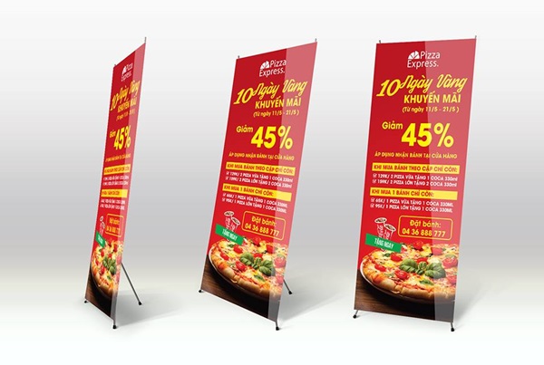 standee chữ x